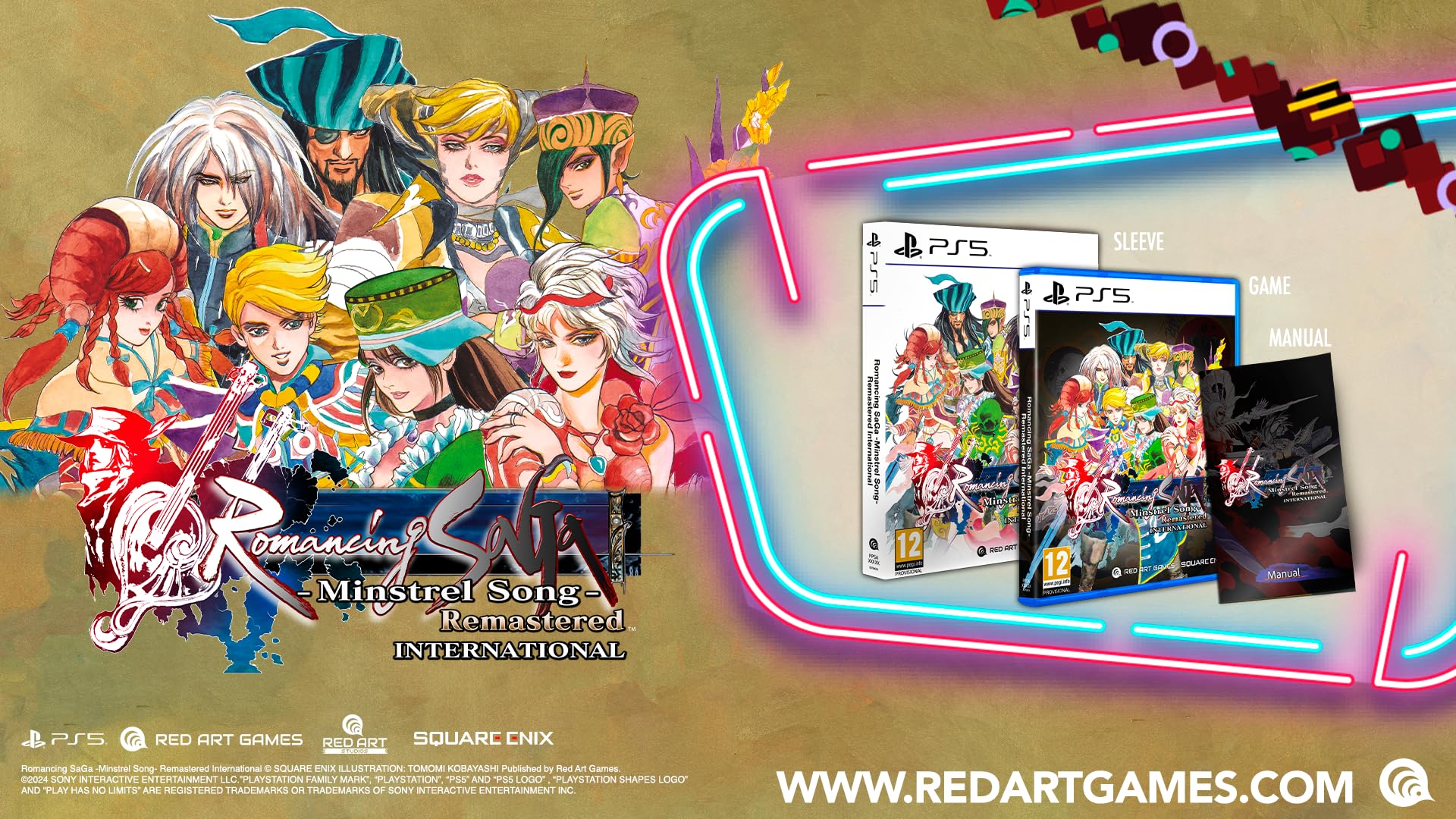 Romancing SaGa - Minstrel Song Remastered Edition for PS5 | JRPG Adventure Game | Perfect for Classic RPG Fans & Collectors - Great for Gaming Nights & Retro Gaming Sessions