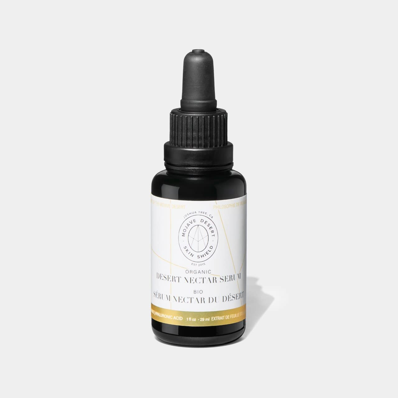 Organic Hyaluronic Acid Face Serum for Anti-Aging & Wrinkle Reduction - Mojave Desert Skin Shield Nectar Serum | Deep Hydration, Plumping & Skin Restoration | Perfect for Daily Skincare Routine & Nighttime Repair