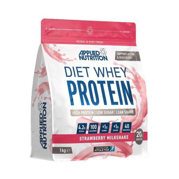 Applied Nutrition Diet Whey Protein Powder - 1kg (40 Servings) | Low Carb, High Protein Meal Replacement for Weight Loss & Muscle Building | Perfect for Post-Workout Recovery & Healthy Breakfast