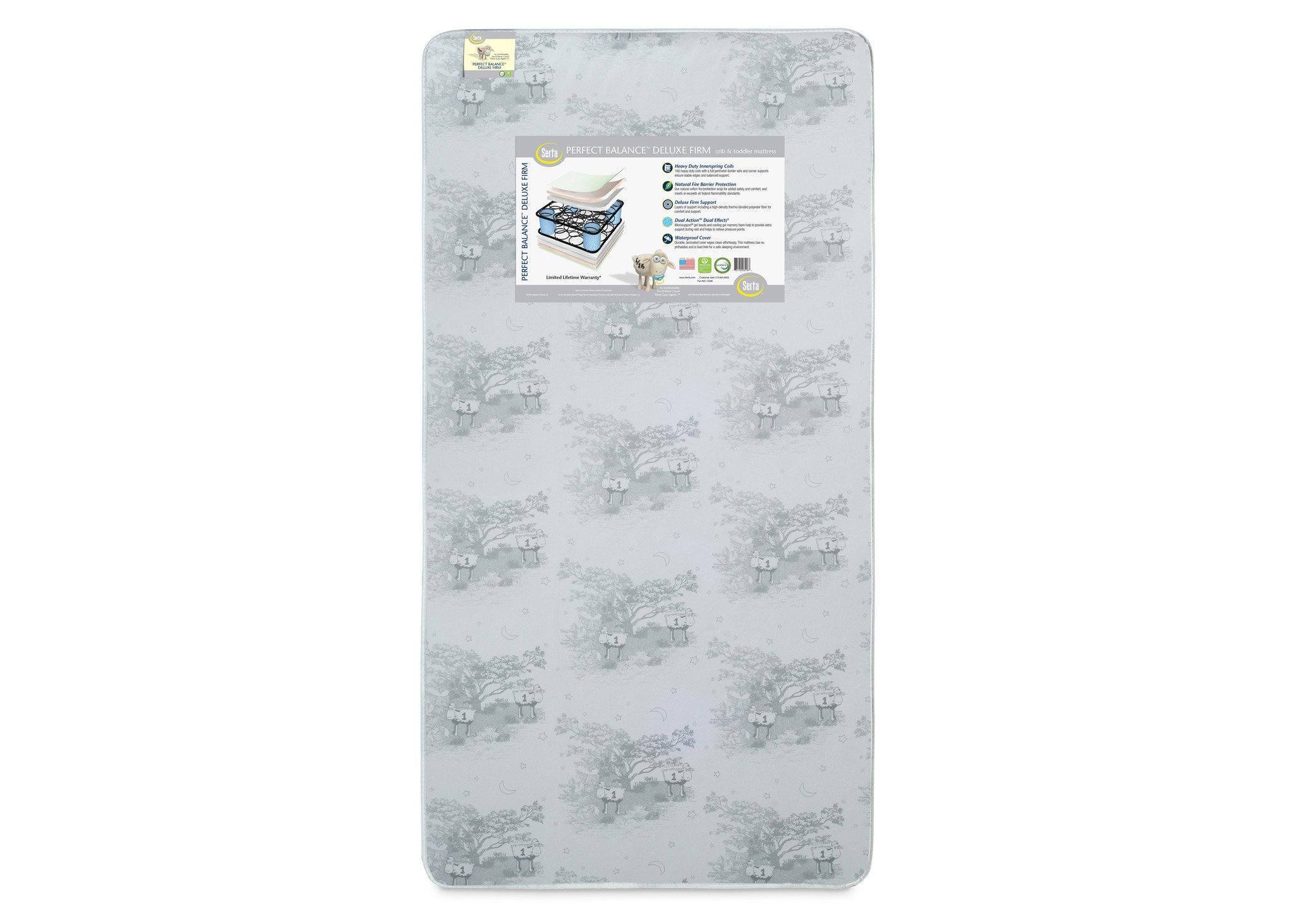 Serta Perfect Balance™ Deluxe Firm Crib & Toddler Mattress - Breathable, Waterproof & Hypoallergenic Baby Mattress for Safe Sleep | Nursery, Daycare & Travel Use
