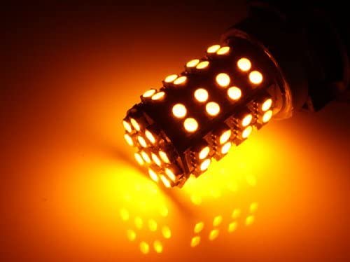 1157 Dual Color Switchback LED Bulbs - Front Turn Signal Lights (60 White/60 Amber) - Perfect for Car, Truck, Motorcycle & RV Lighting Upgrades