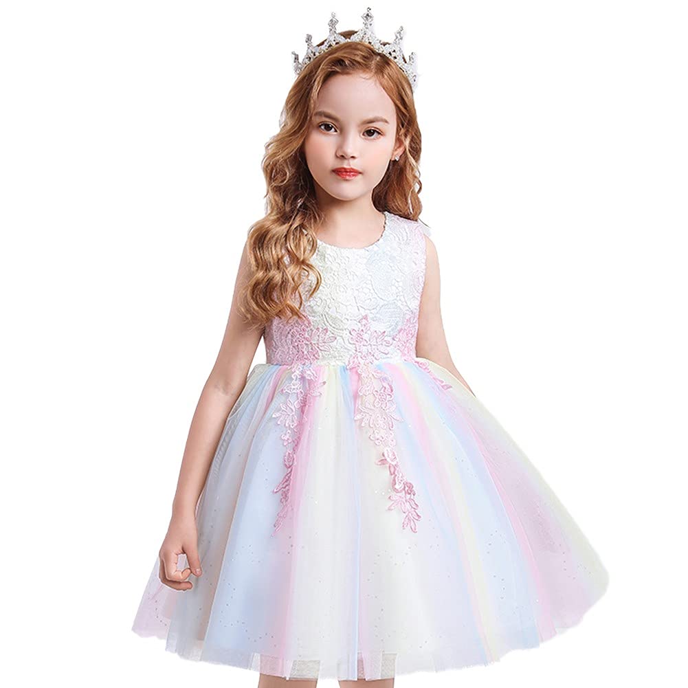 Butterfly Embroidered Flower Girl Dress - Princess Tulle Gown for Weddings, Birthday Parties, Pageants & First Communion | Elegant Ball Gown for Special Occasions