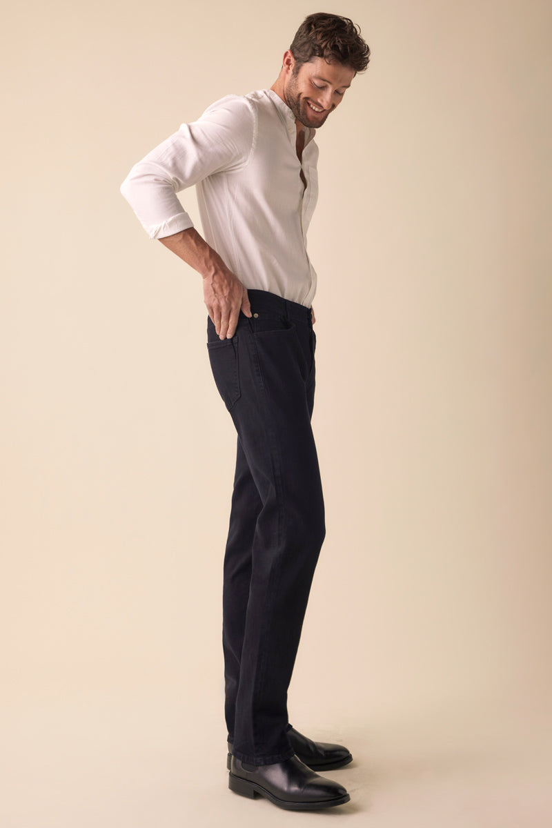 Tom Black Straight Fit Jeans for Men - Classic Slim Denim Pants for Casual Wear & Everyday Style