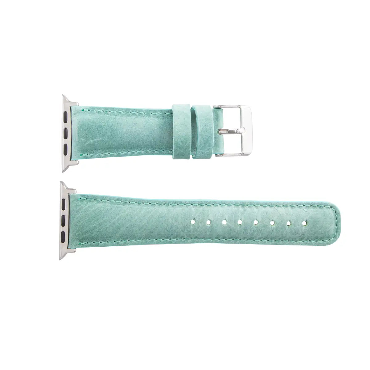 Premium Sea Green Genuine Leather Apple Watch Band - Stylish & Durable Replacement Strap for Workouts, Office & Everyday Wear
