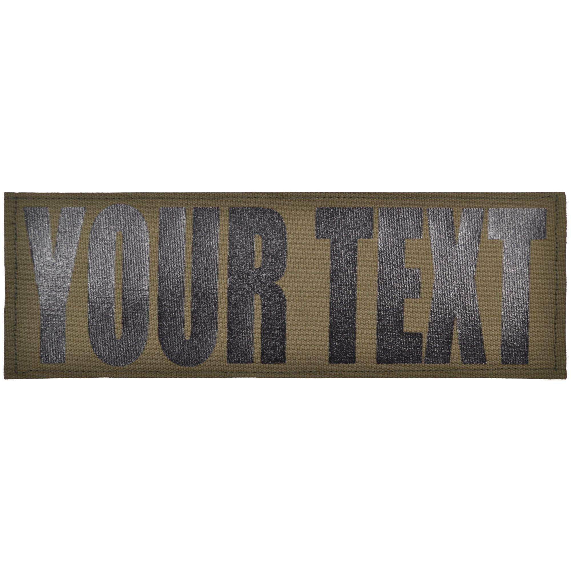 Custom Heat Press Vinyl - 2x6 Inch Cordura Patch - Ranger Green - Perfect for Tactical Gear, Military Uniforms & DIY Crafting Projects