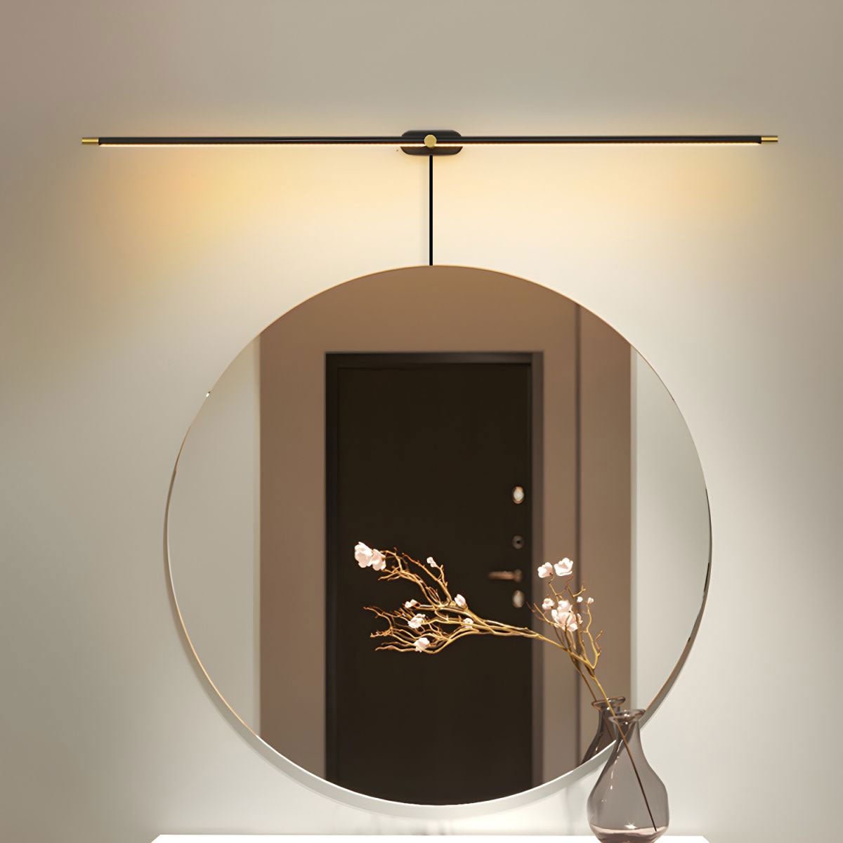 Minimalist Linear Plug-in Wall Lamp - Modern LED Night Light for Bedroom, Living Room & Hallway - Perfect for Ambient Lighting & Decor