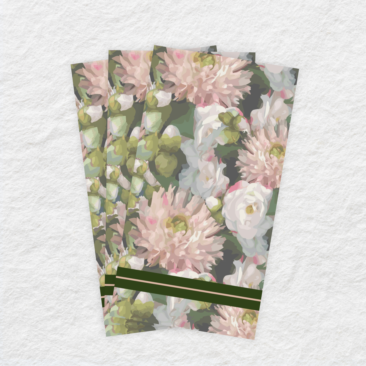Premium Disposable Linen-Like Paper Guest Towels - 16 Pack (Dahlia Design) | Soft & Absorbent for Bathroom, Kitchen, Spa & Events | Eco-Friendly Napkins for Parties, Weddings & Hospitality Use