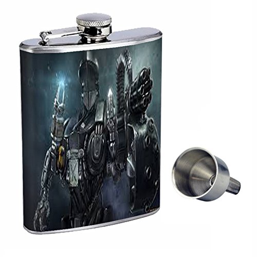 Premium 8oz Stainless Steel Whiskey Flask with Free Funnel - Leakproof & Stylish Design for Outdoor Adventures, Travel & Gifts - D-002