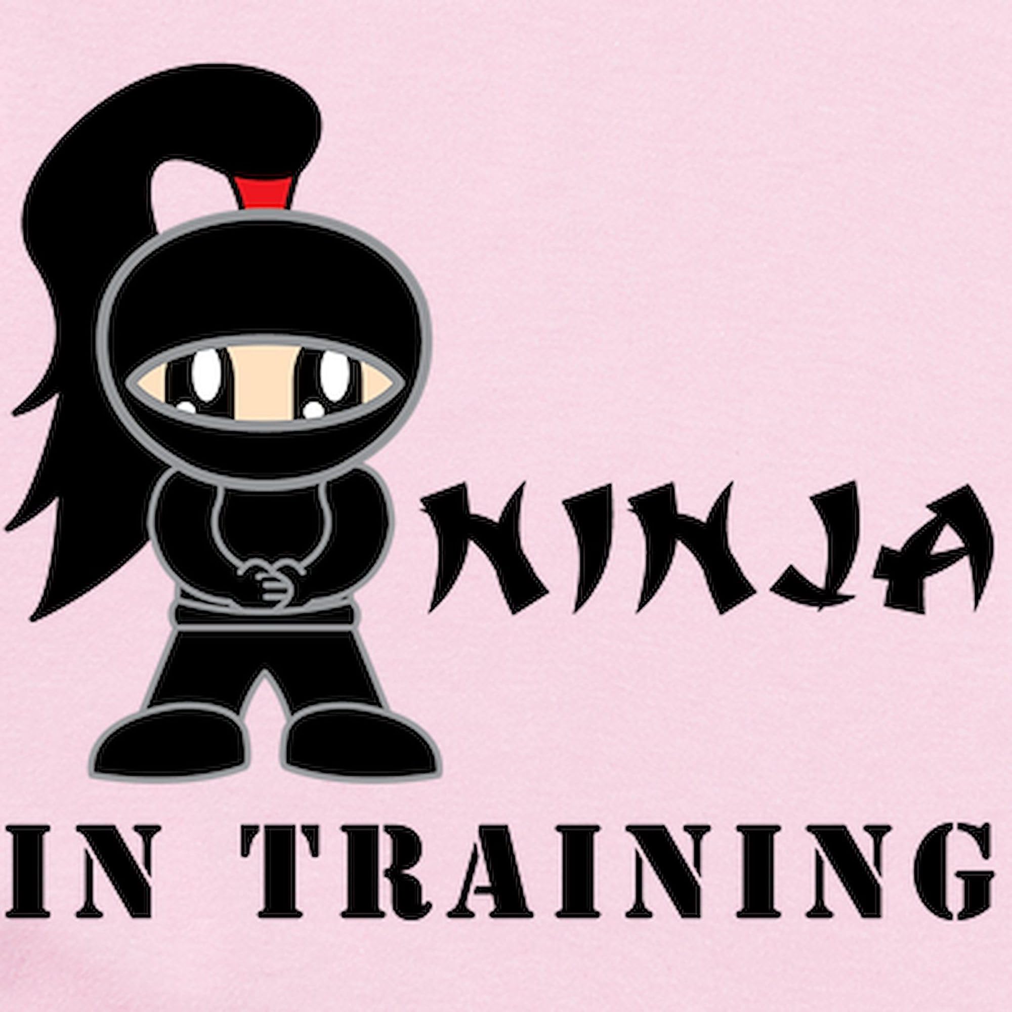 Girl Ninja in Training Baby Bodysuit - Cute Long Sleeve Infant Romper for Newborns & Toddlers | Perfect for Halloween Costumes, Playtime & Photo Shoots