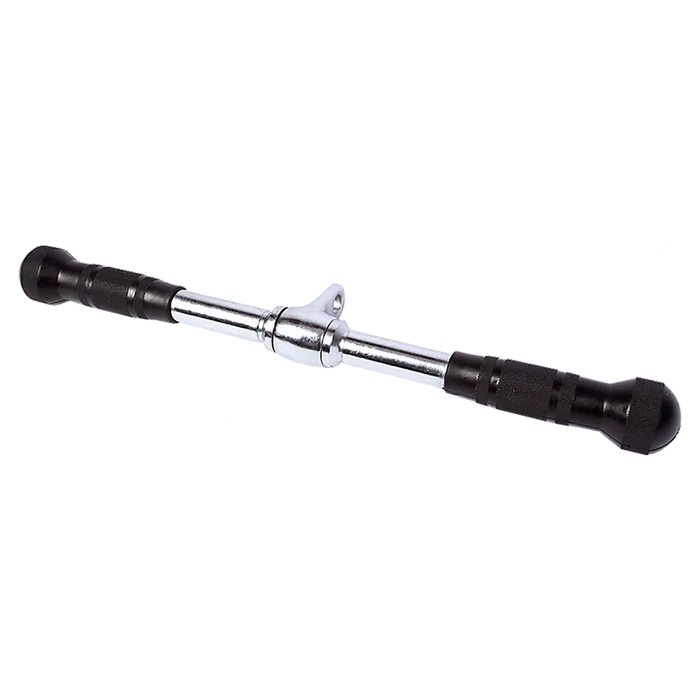 FITLAB Revolving Straight Bar - Adjustable Weightlifting Bar for Home Gym, Strength Training & CrossFit Workouts | Perfect for Deadlifts, Squats & Bench Press