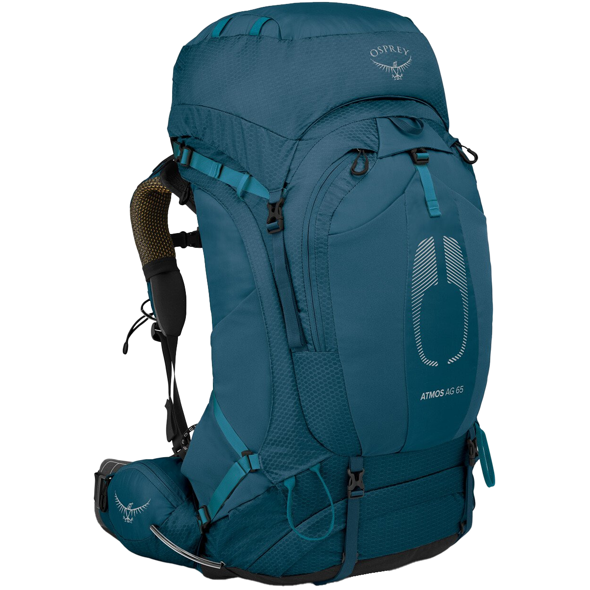 ATMOS 65 - Premium Travel Backpack for Men & Women - Lightweight, Durable & Water-Resistant Carry-On Luggage - Perfect for Hiking, Camping, Business Trips & Air Travel