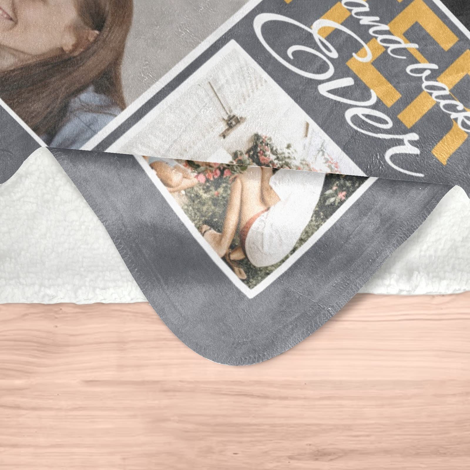 Custom Photo Blanket - Personalized Picture Blanket with Your Design for Mother, Father, Kids, Couples & Friends | 50x60 Inch Sherpa Fleece | Perfect Gift for Birthday, Anniversary & Christmas | Cozy Home Decor & Thoughtful Present