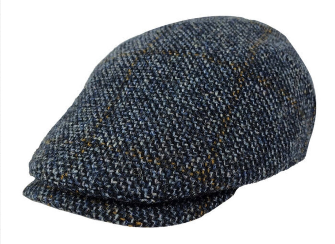 Stanton Virgin Wool Tweed Ivy Cap in Slate Blue – Classic Vintage Style for Men & Women | Perfect for Outdoor Activities, Casual Wear, and Cold Weather Fashion