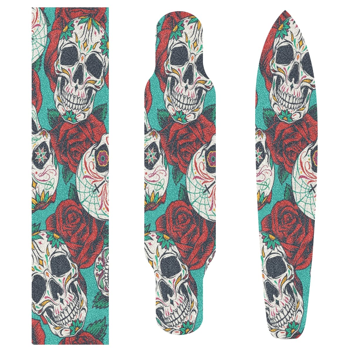 Mexican Rose Skull Longboard Grip Tape - 44