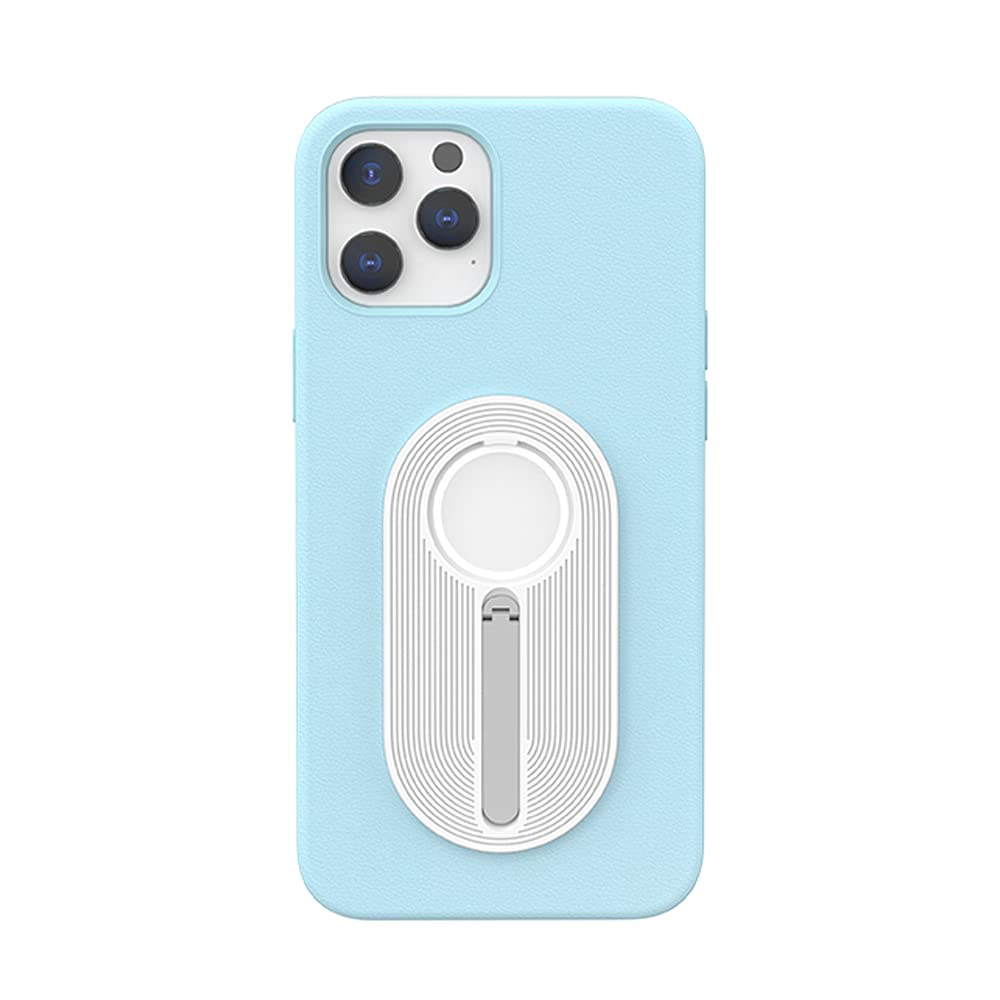 PowerVision S1 Magnetic Shockproof Phone Case for iPhone 12 Pro Max - Blue | Slim Protective Cover with Strong Magnets for Wireless Charging | Perfect for Work, Travel & Outdoor Activities