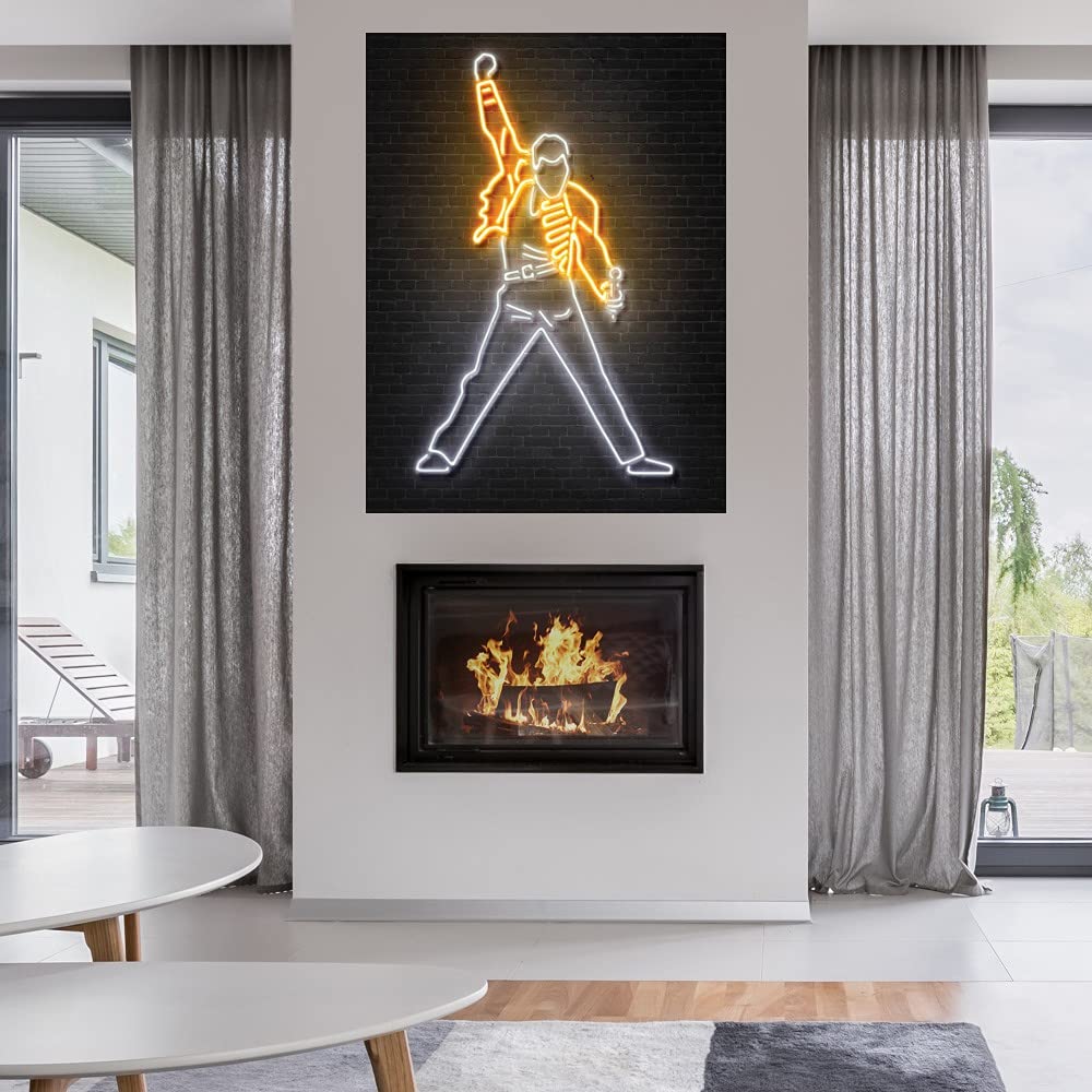 Premium Mercury Canvas Wall Art by Octavian Mielu - Handcrafted Fine Art Painting for Living Room, Bedroom, Office Decor - Ready to Hang 24x32 Inches - Perfect for Home, Dining Room & Guest House Wall Decor