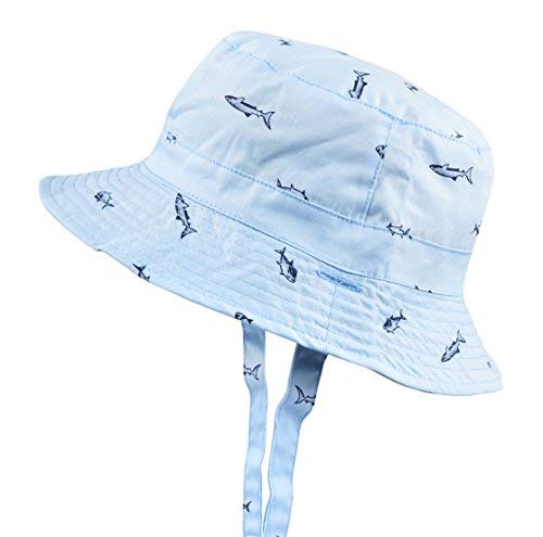 UPF 50+ Baby Sun Hat with Wide Brim - UV Protection Bucket Hat for Toddlers & Kids - Cute Animal Swimwear Hat for Beach, Pool & Outdoor Activities