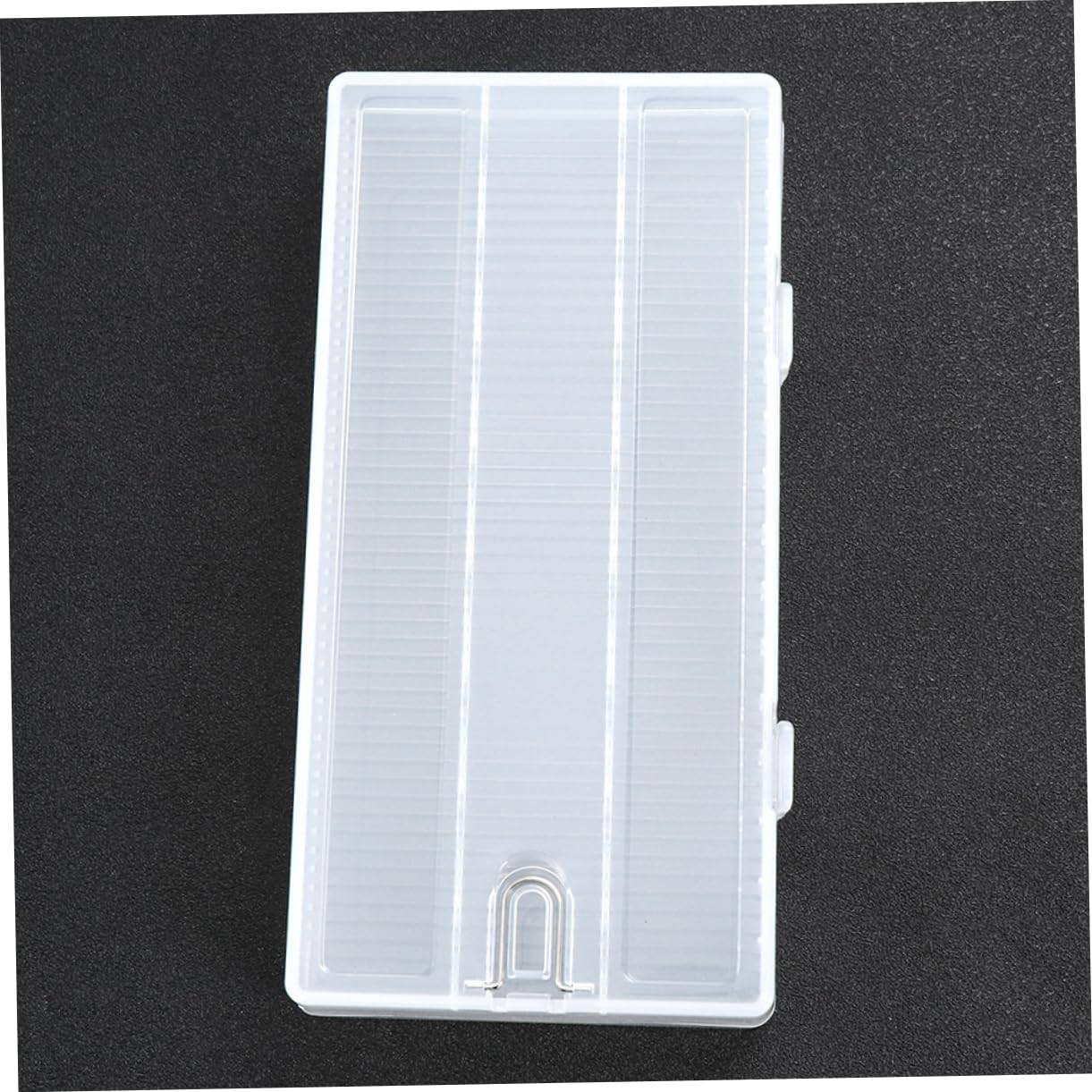 Levemolo 2-Pack Clear PP Battery Storage Box - Small Battery Organizer & Plastic Container for AA AAA Batteries - Perfect for Home, Office, and Travel Organization