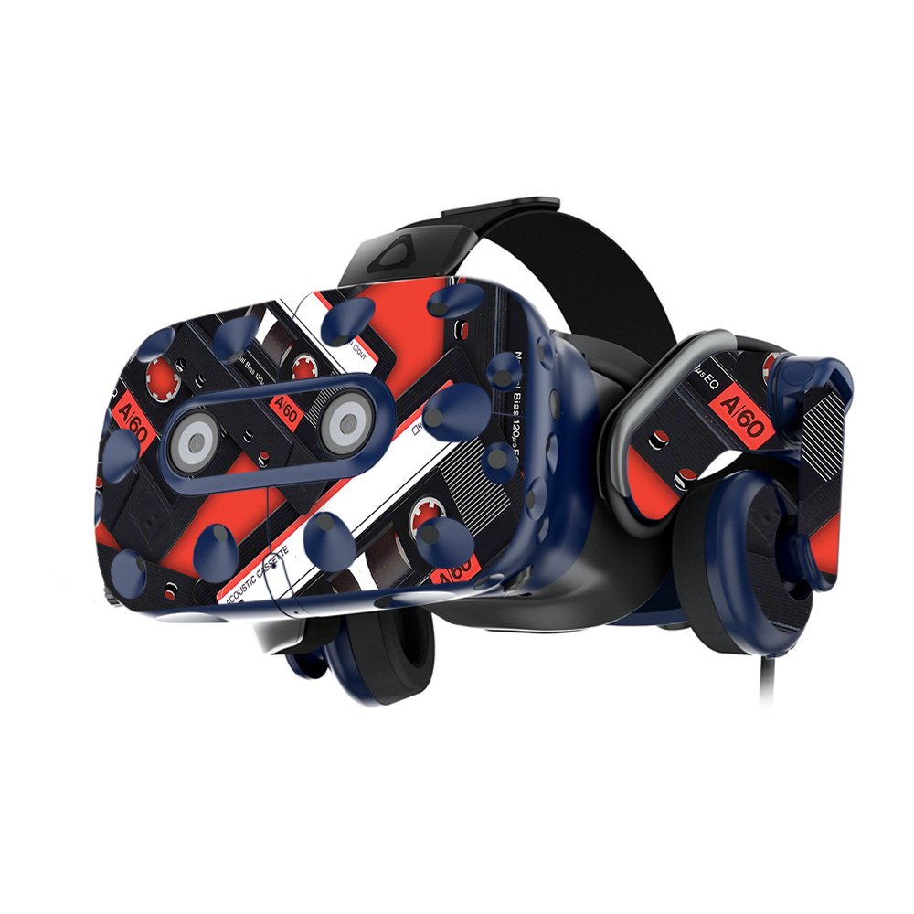 MightySkins Vinyl Decal Wrap Cover for HTC VIVE Pro VR Headset - Mixtape Design | Protective, Durable Skin with Easy Application & Removal | Made in USA | Perfect for Gaming, VR Enthusiasts & Customization Lovers