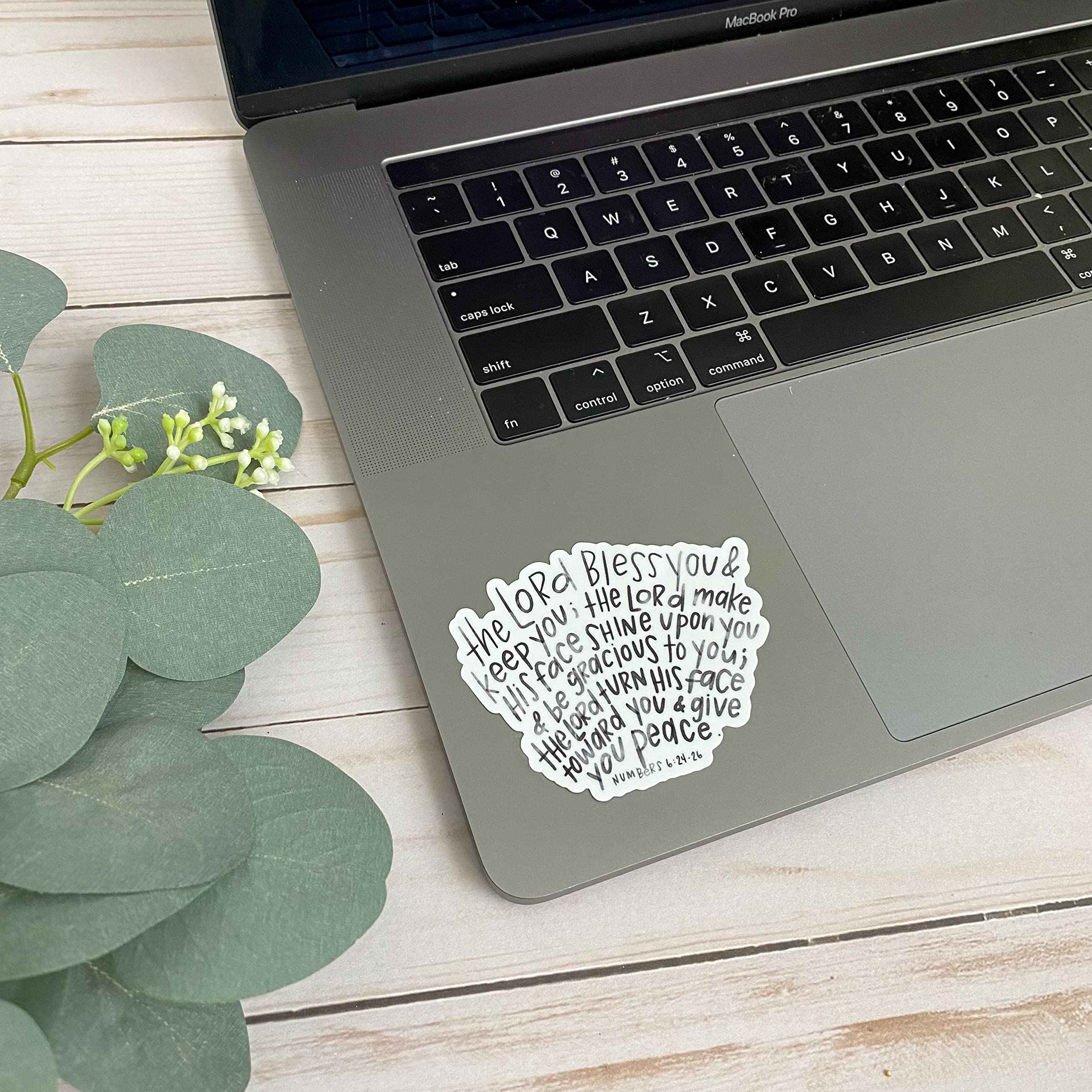 Religious Stickers - Lord's Blessing Christian Bible Quote Decals for Faith Journaling & Scrapbooking - May the Lord Bless You & Keep You - Perfect for Bible Journals, Prayer Books & Faith-Based Crafts