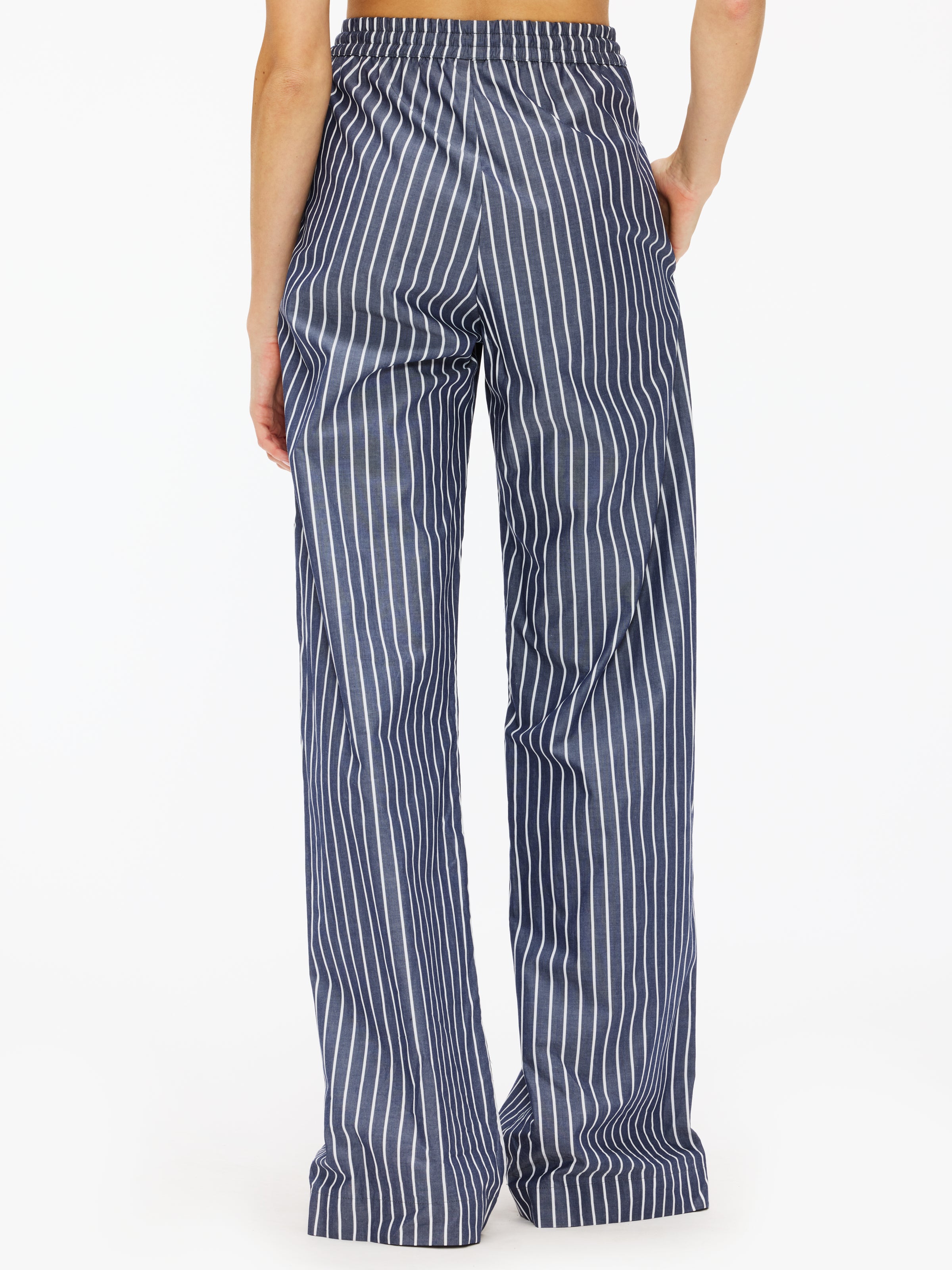 Enza Costa Women's Poplin Resort Pants - Lightweight, Breathable & Comfortable for Travel, Beach & Summer Vacations