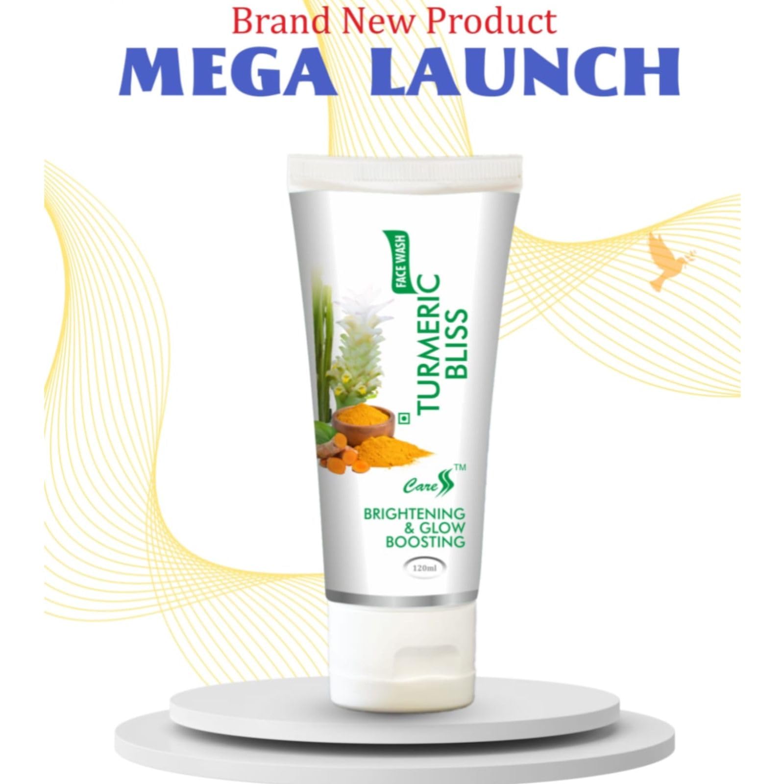 Magnessa Turmeric Bliss Face Wash - Natural & Brightening Facial Cleanser for Glowing Skin | Perfect for Daily Use & Acne-Prone Skin