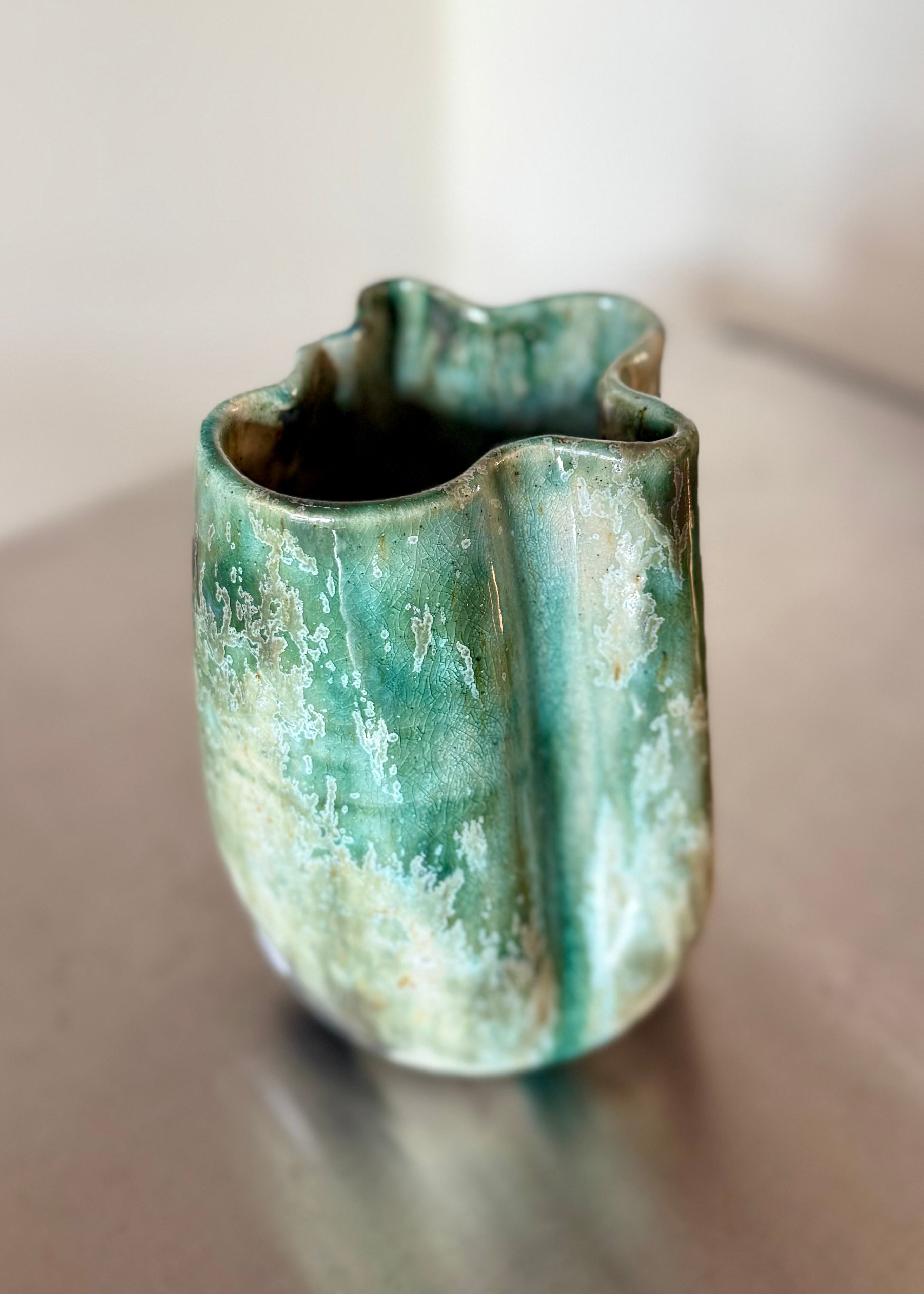 Aage Würtz Handmade Ceramic Vase - Scandinavian Modern Home Decor for Living Room, Dining Table & Office Desk Centerpiece