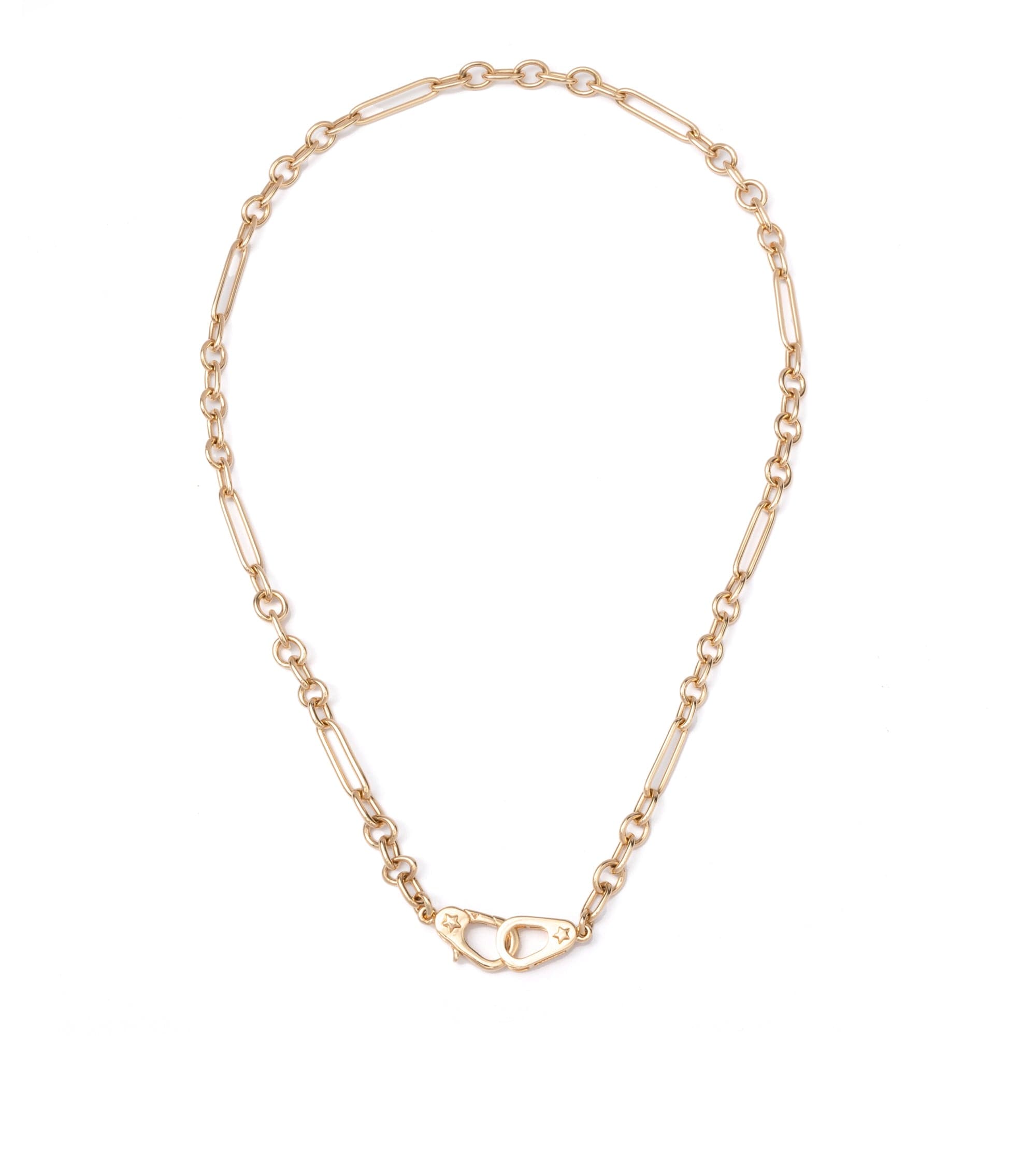 16-Piece Small Mixed Clip Chain Set - Sister Hook for DIY Jewelry Making, Crafting, and Accessories - Perfect for Necklaces, Bracelets, and Keychains