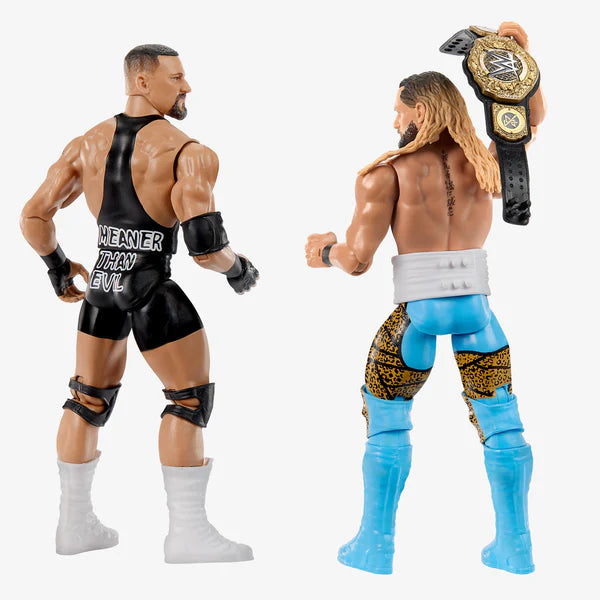 WWE Main Event Series Bron Breakker & Seth Rollins Action Figures – Collectible Wrestling Toys for Kids & Adults, Perfect for Display & Play Battles