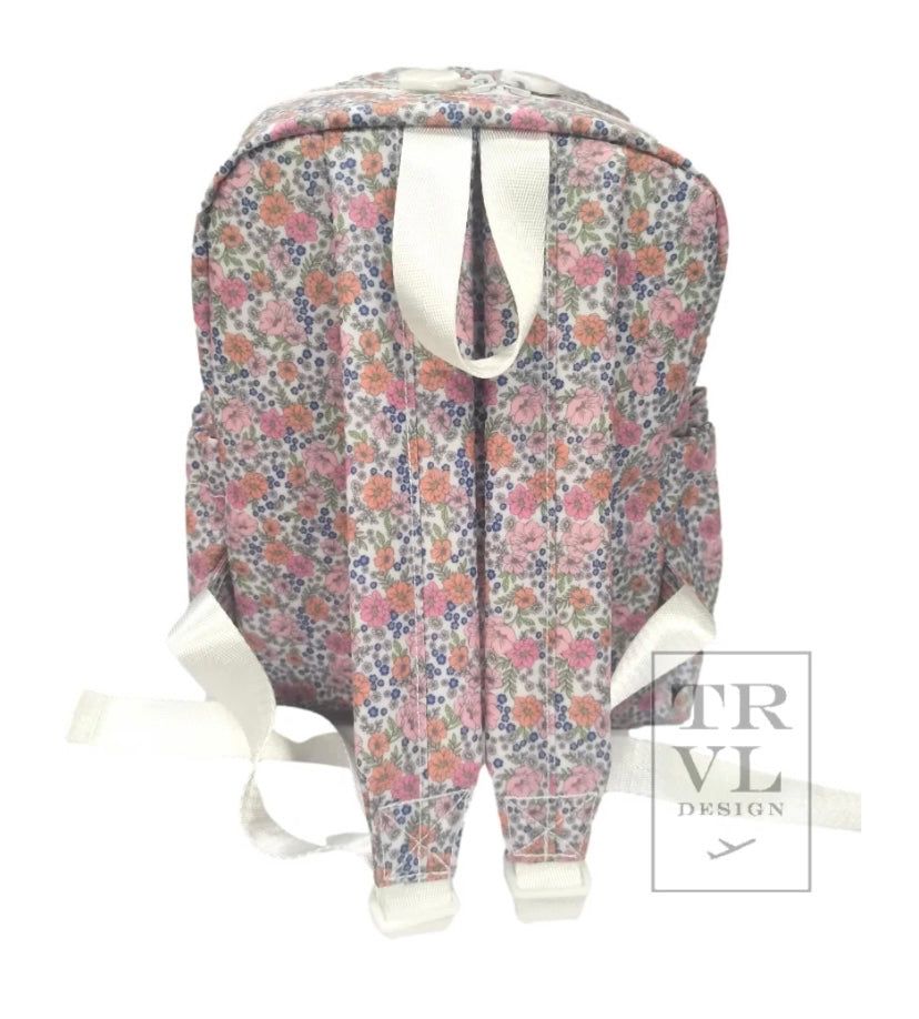 Mini Backpacker Backpack - Cute Floral Print Daypack for Women & Teens | Perfect for Hiking, Travel, School & Daily Use