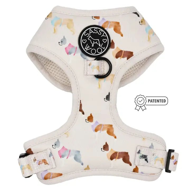 Bold Boston Terriers Adjustable Dog Harness - No Pull Pet Vest for Small Medium Dogs - Perfect for Walking, Running & Outdoor Adventures