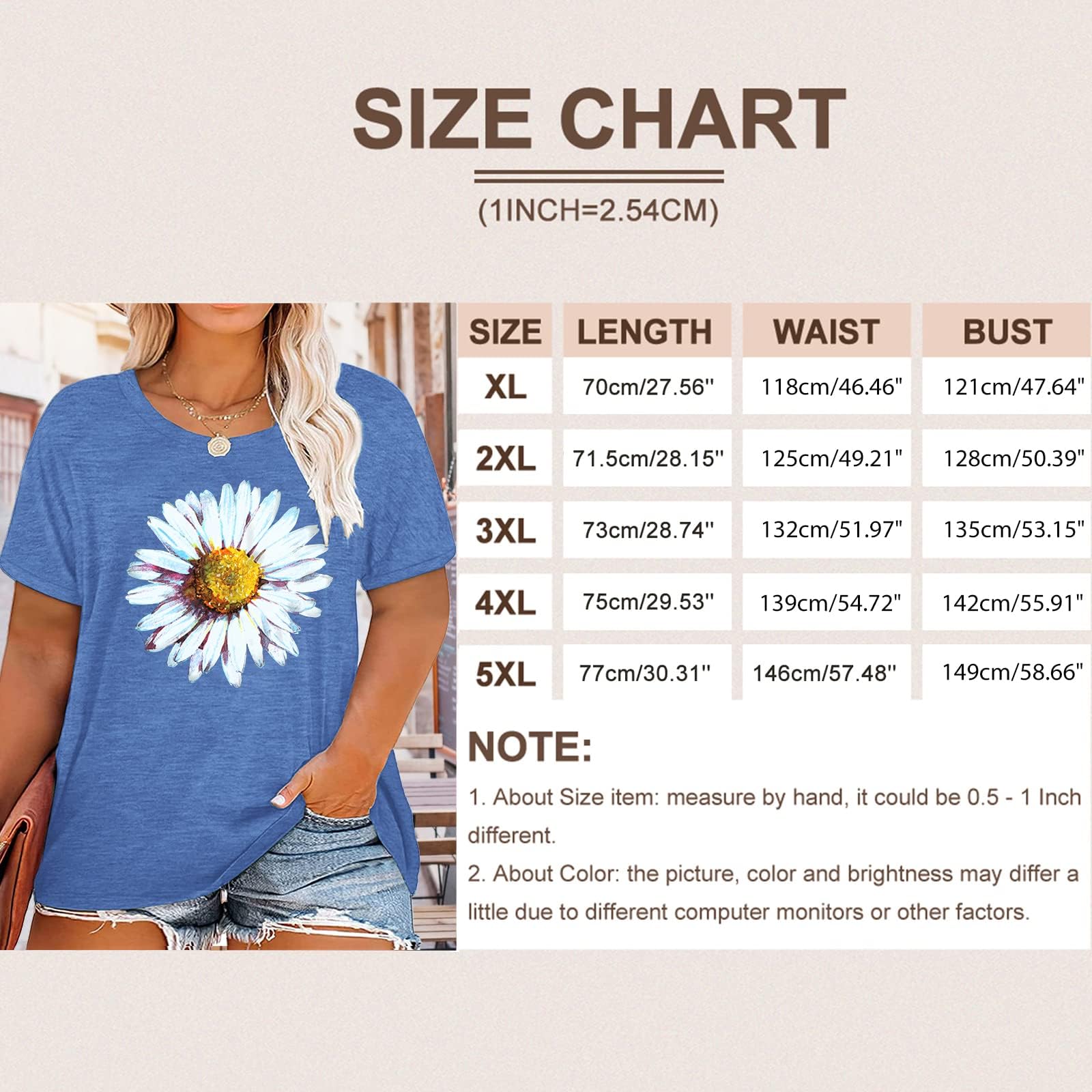 HDLTE Women's Plus Size Short Sleeve Graphic T-Shirt - Casual Comfort Fit Tee for Everyday Wear | Perfect for Summer Outfits, Lounge Wear & Casual Fridays
