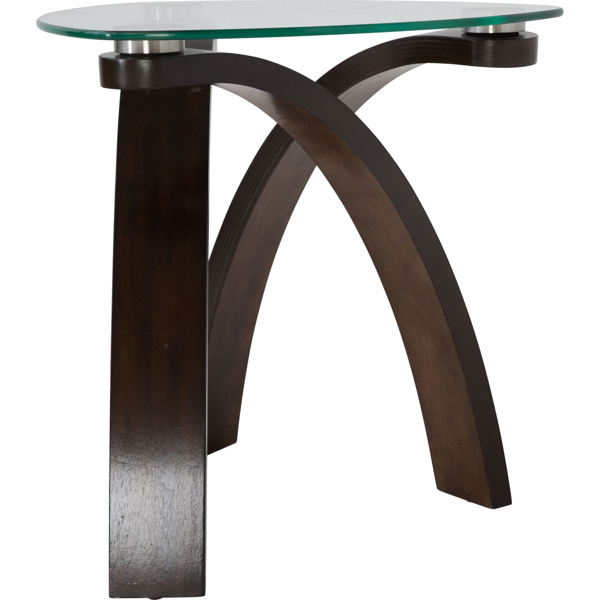 Allure End Table - Modern Side Table in Hazelnut Finish for Living Room, Bedroom & Office - Perfect for Coffee, Books & Decor