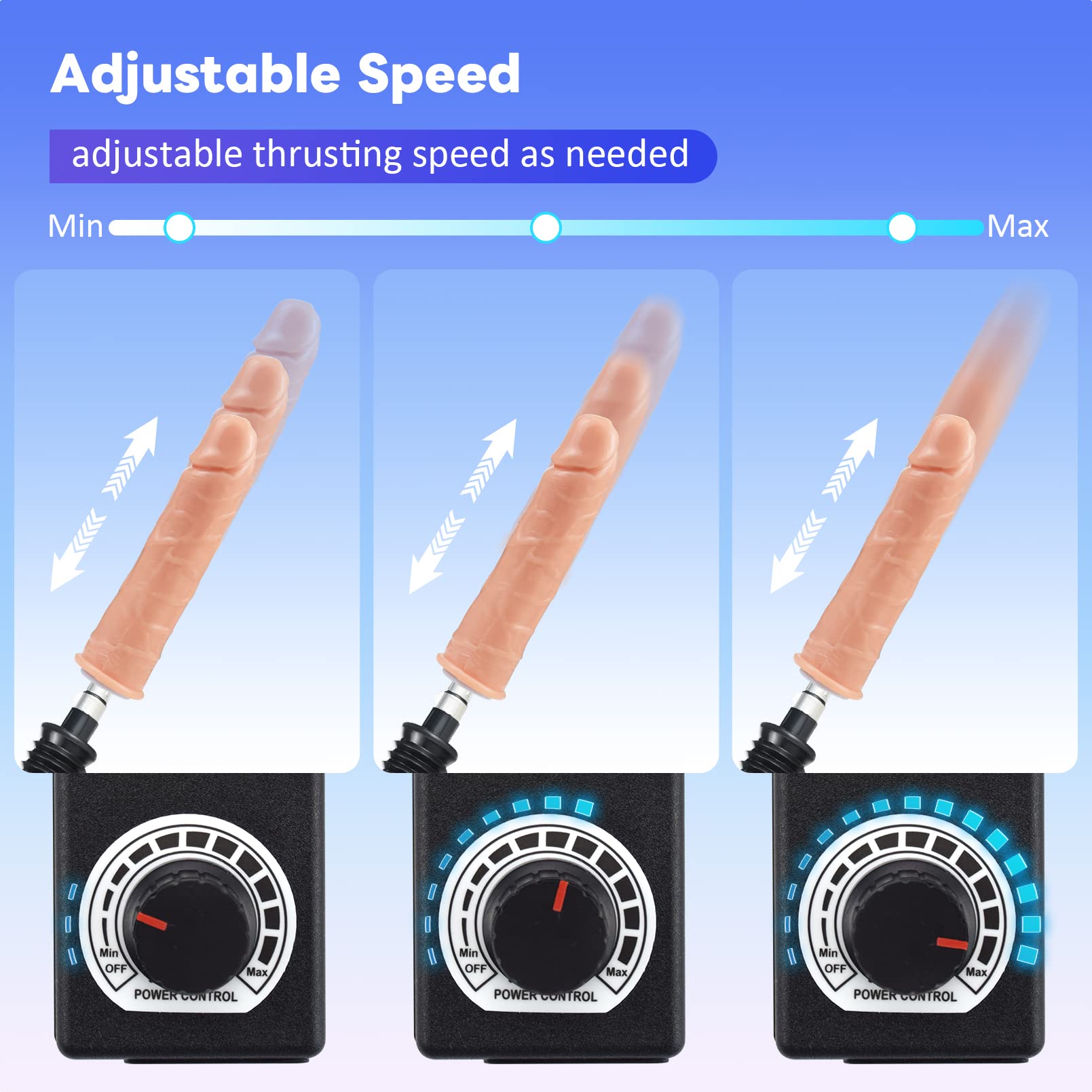 Automatic Thrusting Sex Machine for Women & Men - Adult Love Machine with 3 XLR Connector, Suction Cup & Dildo Attachments | Powerful Sex Toy for Couples Play, Solo Pleasure & BDSM Scenes