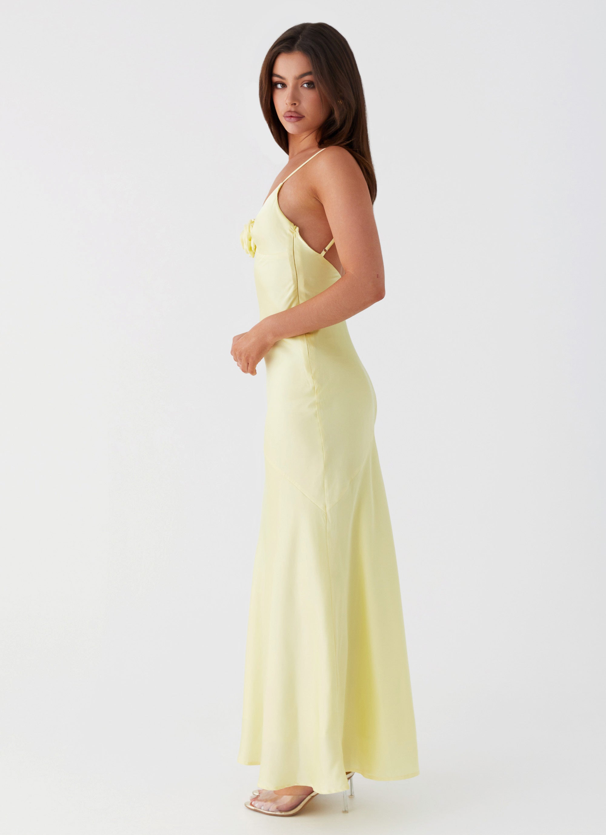 Garden Of Eden Maxi Dress - Flowy Summer Long Dress for Women in Yellow | Beach Wedding, Vacation & Casual Outfit