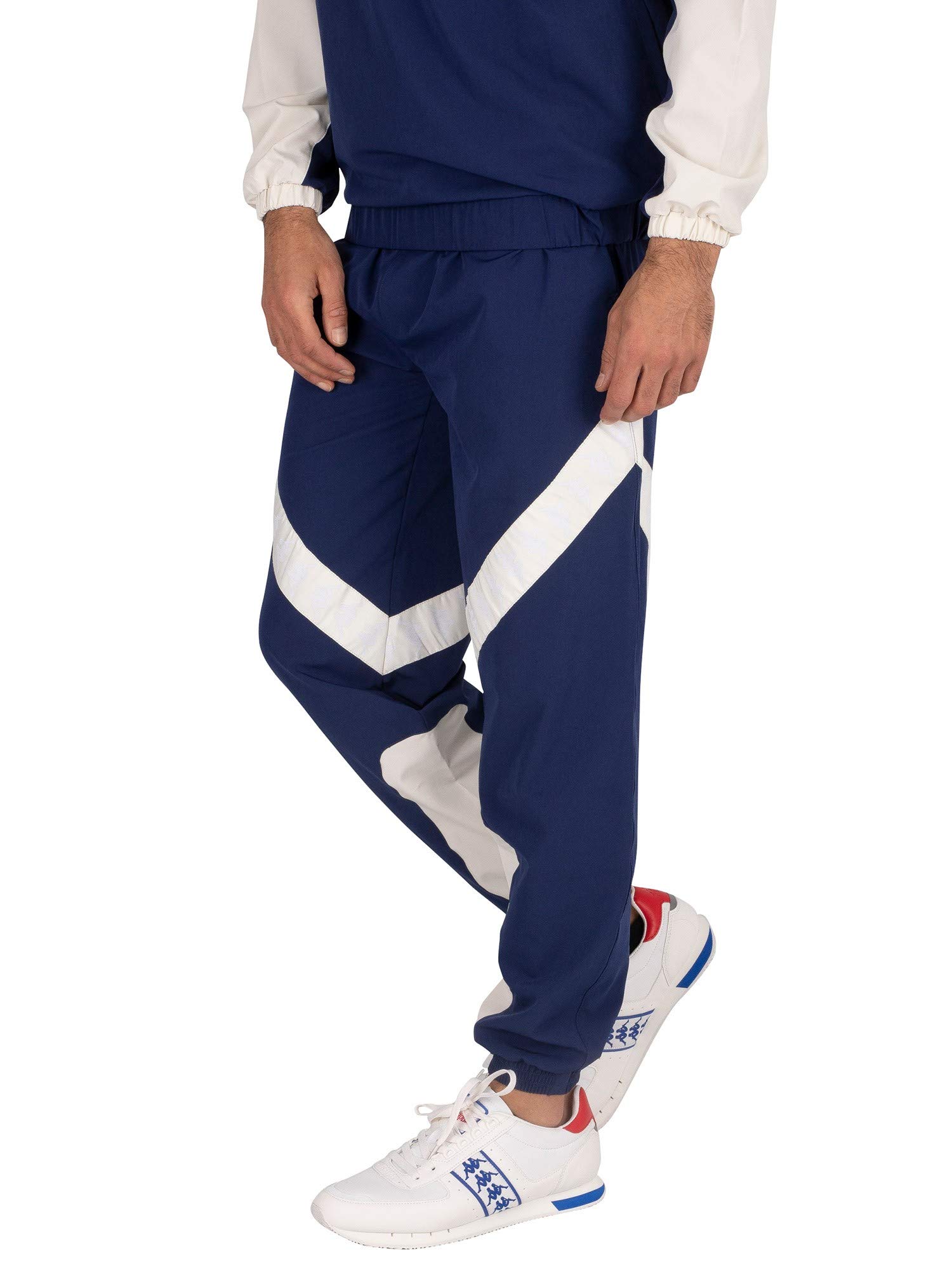 Kappa Men's 222 Banda Balmar Joggers - Comfortable Blue Sweatpants for Running & Lounge, Size L | Casual Athletic Pants for Gym, Travel & Everyday Wear