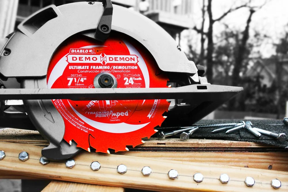 7 1/4 Inch 24 Tooth Framing Demolition Saw Blade - 18 Pack - Durable Circular Saw Blades for Wood Cutting, Construction, and DIY Projects