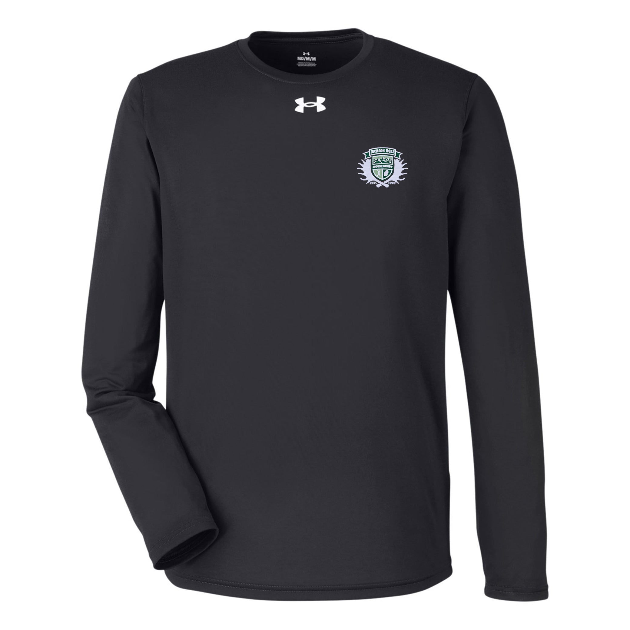 JH Moose Rugby UA Team Tech Long Sleeve T-Shirt - Moisture Wicking, Breathable Performance Shirt for Rugby, Training & Outdoor Sports