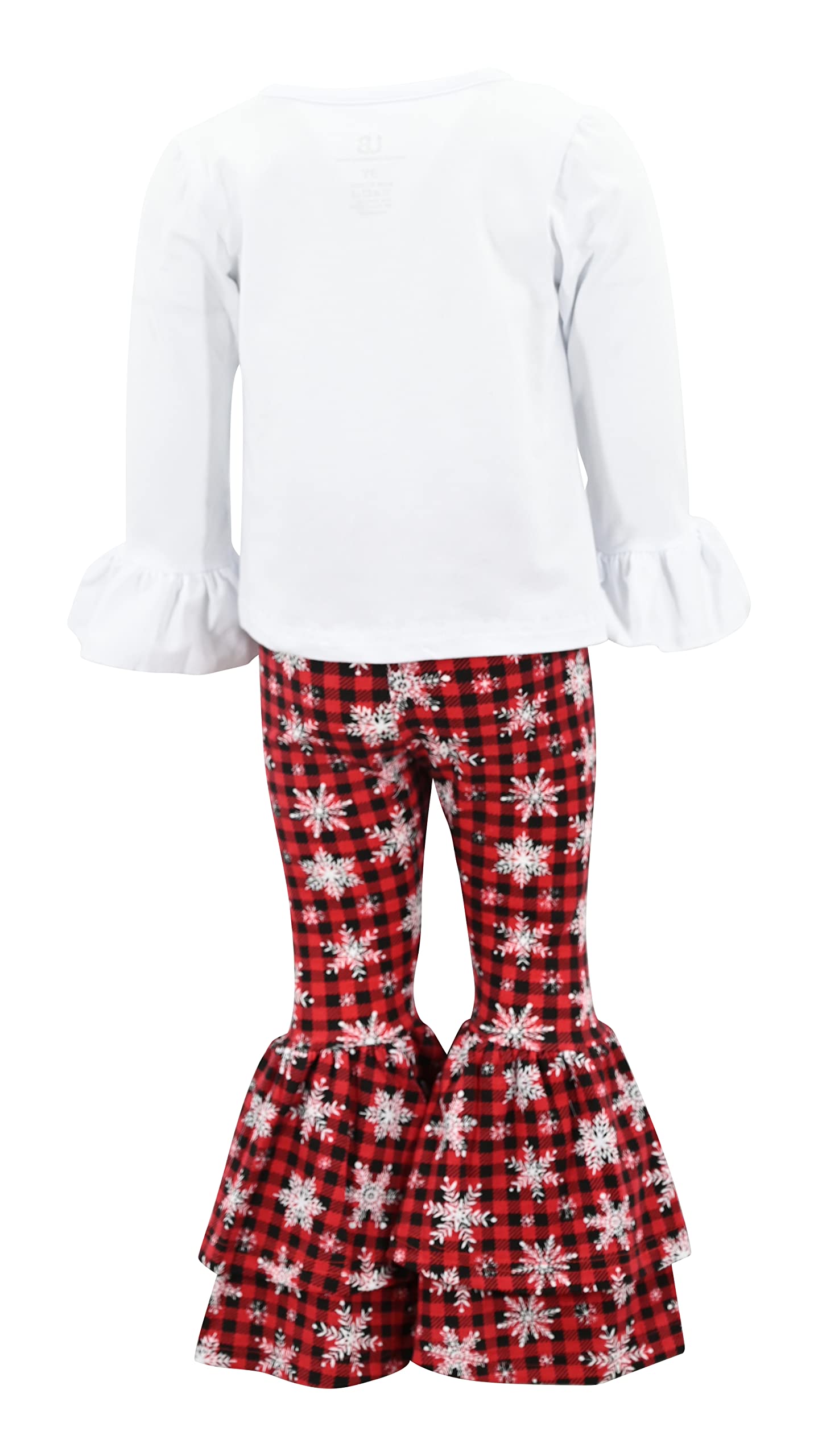 Girls 2-Piece Bell Bottom Outfit - Toddler Clothes Set for Playtime