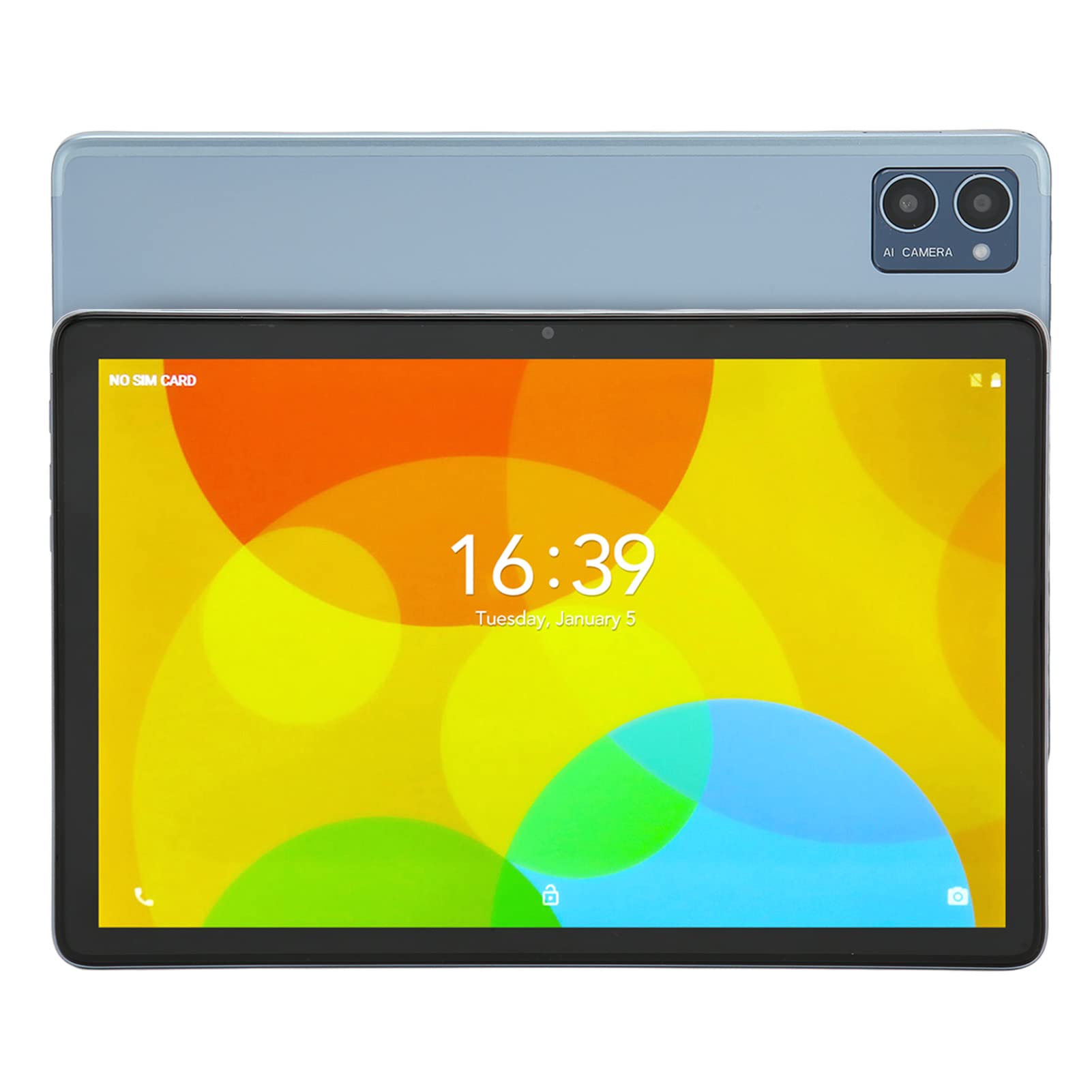 WINH 10.1 Inch Gaming Tablet with IPS Display, 8GB RAM 128GB Storage, Dual HD Cameras - Portable Light Blue Android Tablet for Travel, Entertainment & Work
