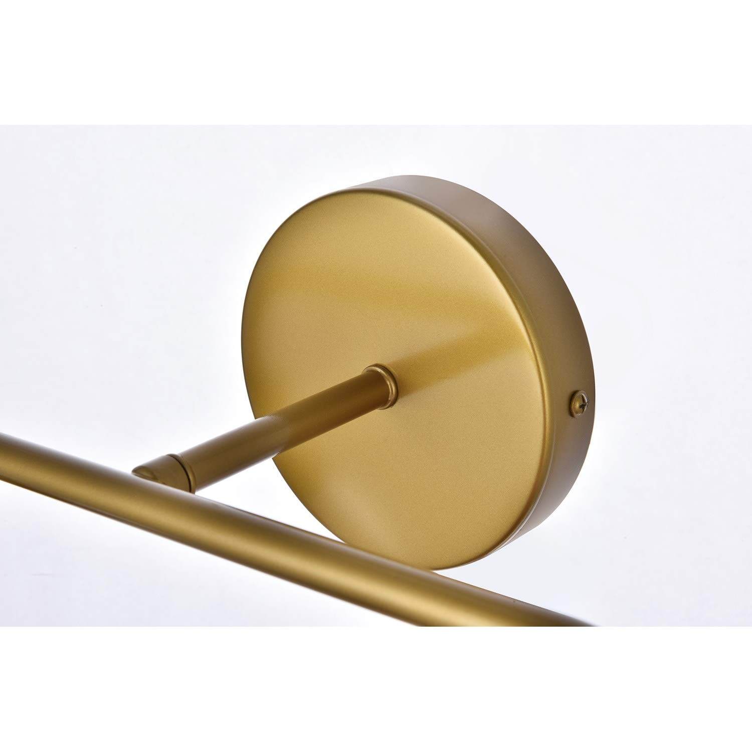 Hanson 4-Light Bathroom Wall Sconce in Polished Brass with Clear Glass Shade - Perfect for Vanity Lighting, Powder Room, and Bathroom Decor