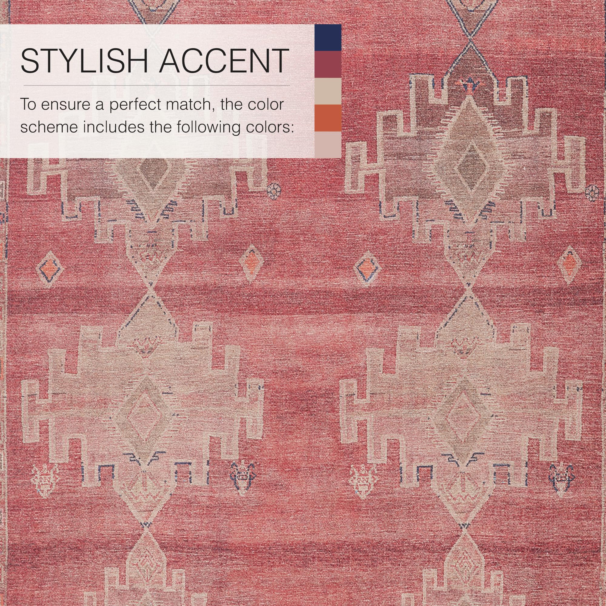 Jaipur Living Machine Washable 2x10 Runner Rug - Farmhouse Style Pink Area Rug for Hallway, Kitchen, or Entryway | Soft & Durable Home Decor