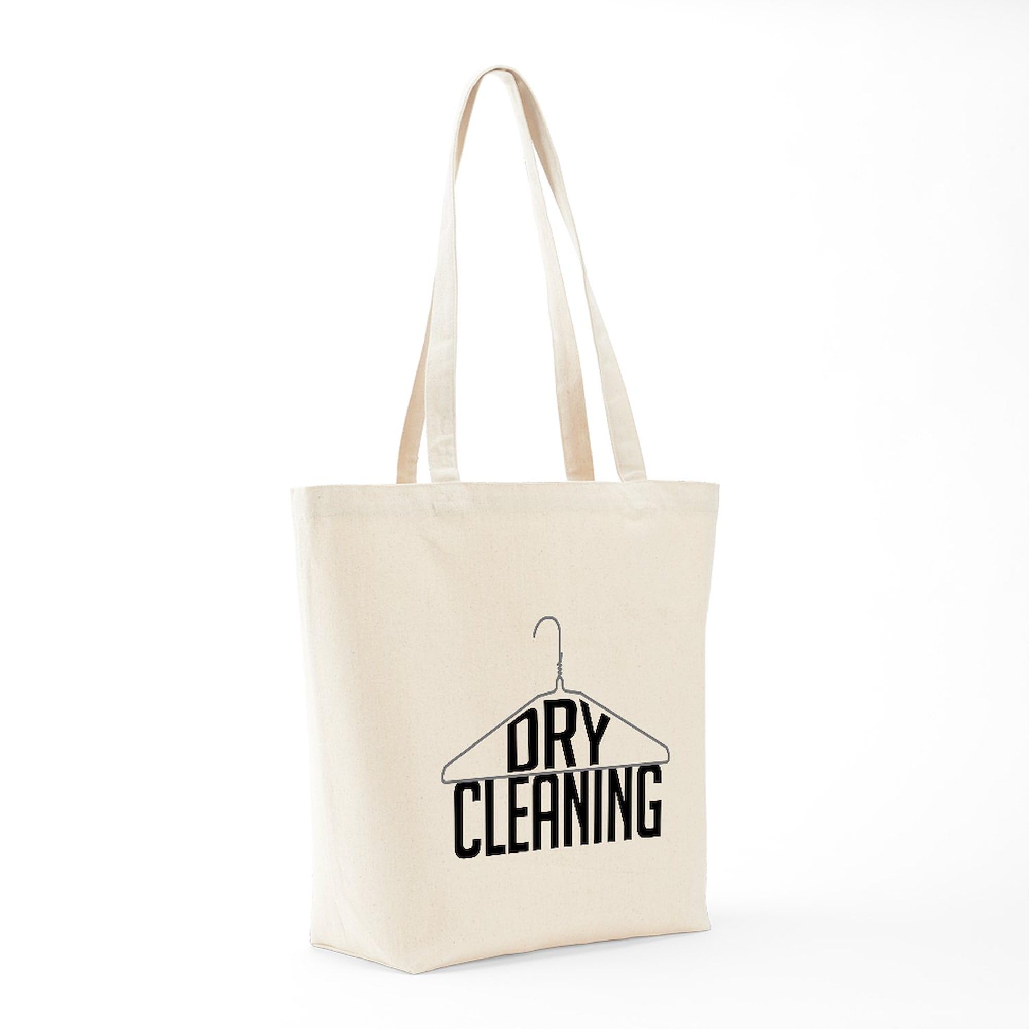 Eco-Friendly Natural Canvas Dry Cleaning Tote Bag - Reusable Shopping Bag for Laundry, Groceries & Beach Trips