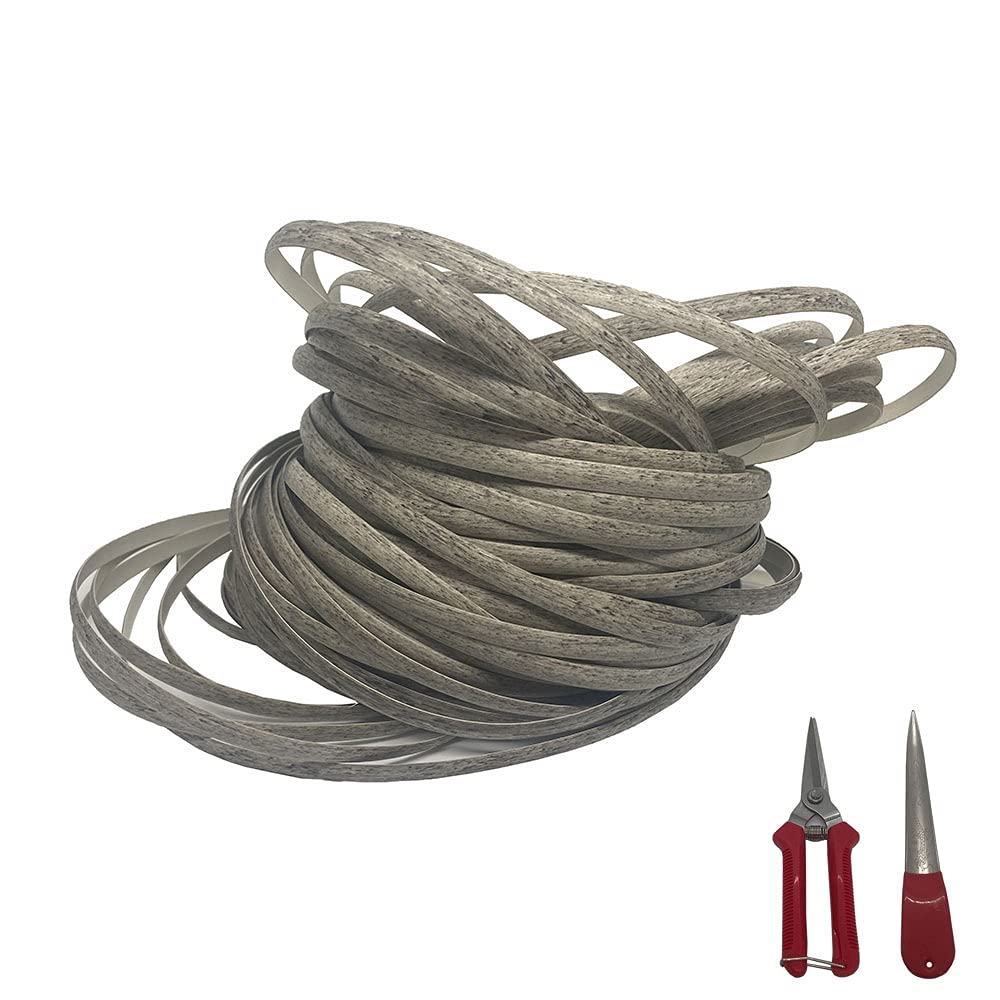 CTK Gray Wood Grain Wicker Repair Kit for Outdoor Patio Furniture - All-Weather Wicker Knitting Tools for Tables & Chairs - Perfect for DIY Home Decor and Garden Furniture Restoration
