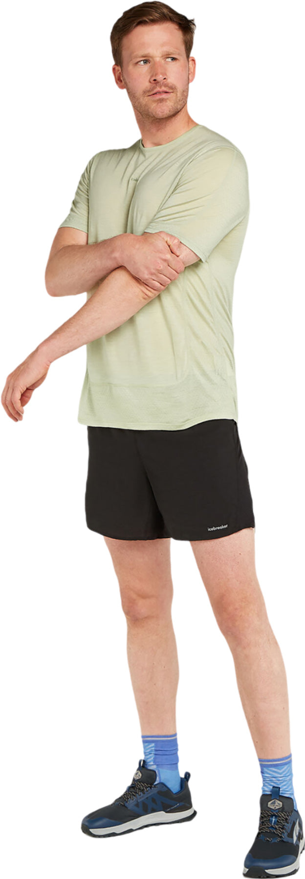 125 ZoneKnit Energy Wind Merino Blend Short Sleeve T-Shirt for Men - Moisture-Wicking & Breathable Performance Shirt for Running, Hiking & Outdoor Activities