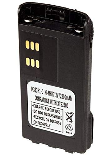 Rechargeable 7.2V 2000mAh Ni-MH Battery for Motorola NNTN6263 Two-Way Radio - Long-Lasting Power for Business, Security & Outdoor Communication