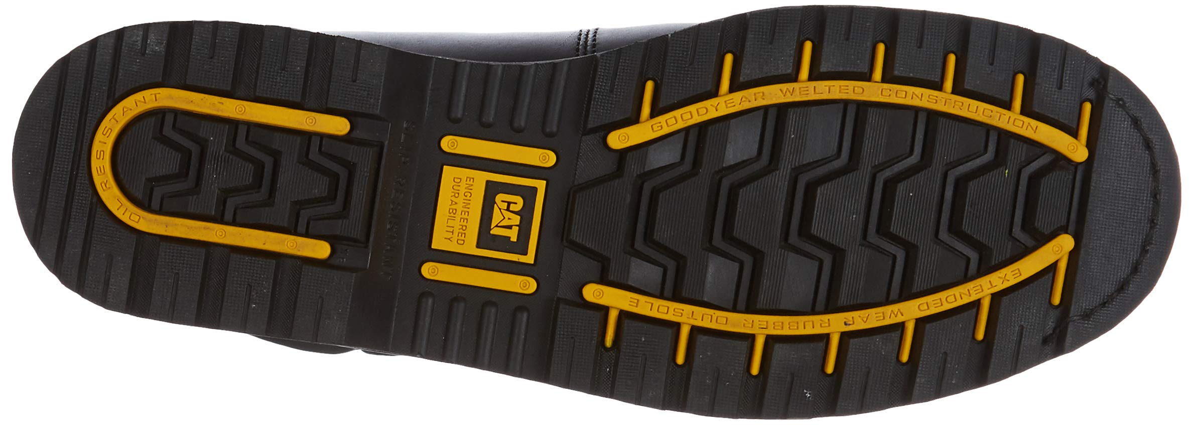 Caterpillar Men's Safety Work Boots - Steel Toe, Slip Resistant, Ankle Support for Construction & Industrial Use