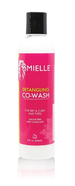 MIELLE Detangling Co-Wash for Natural Hair - Sulfate-Free Moisturizing Conditioner & Cleanser for Curly, Coily, Textured Hair - Perfect for Wash Day & Daily Hair Care Routine