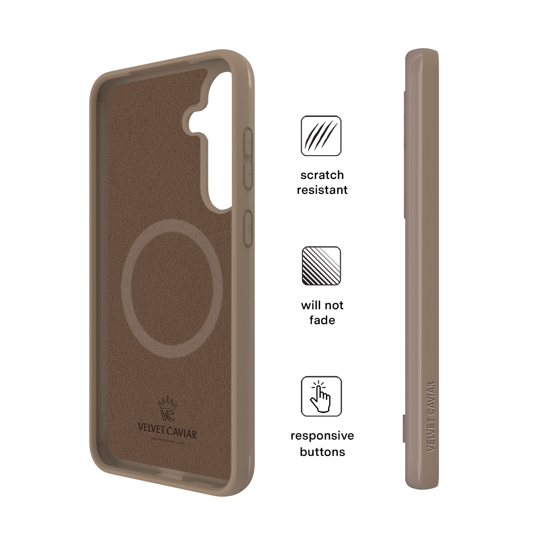 Premium Cashmere Taupe Samsung Phone Case - Soft & Luxurious Protective Cover for Samsung Galaxy [Model] - Perfect for Everyday Use, Travel & Gifting