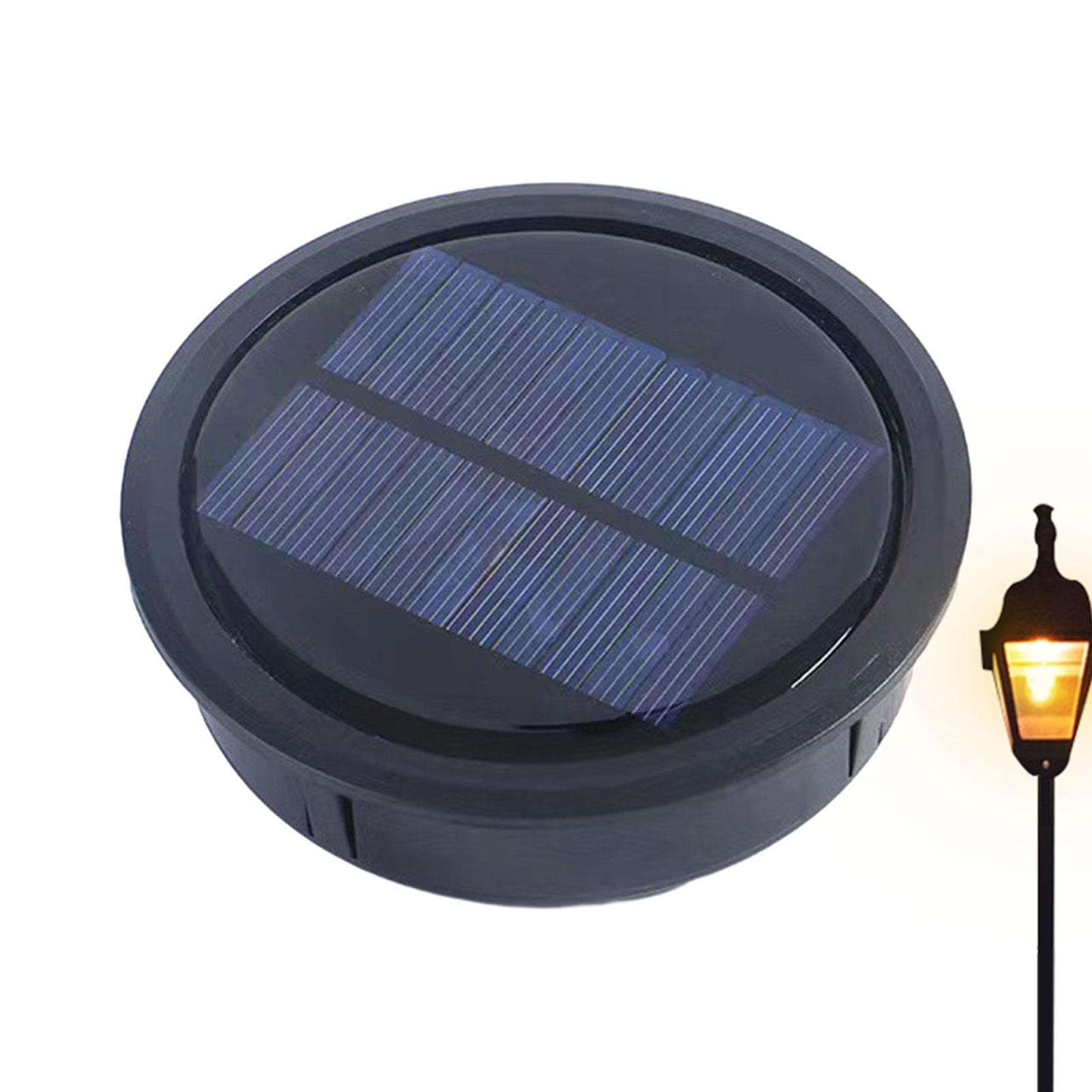 Solar Lantern Replacement Top - High-Efficiency LED Solar Panel Light Parts with Auto On/Off & Waterproof Design - Perfect for Yard, Garden, Patio & DIY Solar Light Projects - Ideal for Outdoor Lighting, Emergency Power & Decorative Illumination